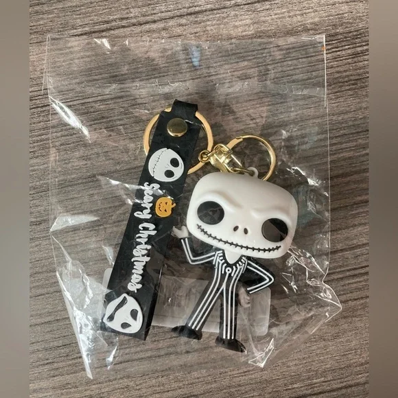 Nightmare Before Christmas inspired Jack Skellington bag charm/ key chain - Picture 5 of 5